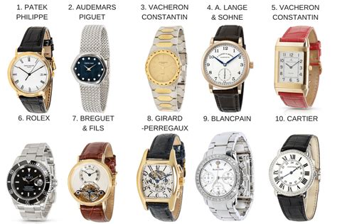 types of luxury watches.